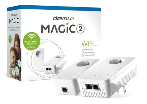 Devolo Magic 2 WiFi next / Startovací sada / Powerline / Wi-Fi / 2000 Mbps / 2x Gigabit LAN / 2 adaptéry