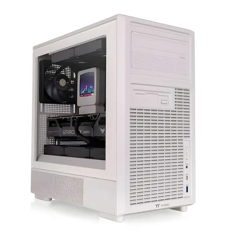 Thermaltake Retro 260 TG béžová / Skříň / Micro-ATX / tvrzené sklo / 280mm AIO / USB-C 3.2 Gen2