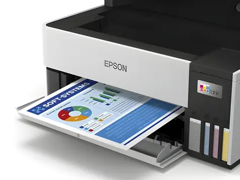 Epson EcoTank ET-5170 šedá/černá / Inkoustová multifunkce / A4 / 37 str./min / tisk, sken, kop., fax / Wi-Fi / LAN