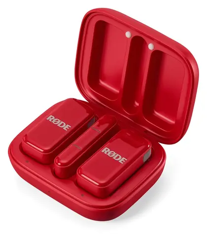 Rode Wireless Micro červená / Bezdrátový mikrofonní systém / 1 vysílač a 1 přijímač / USB-C