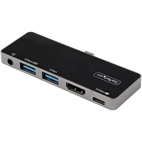 StarTech USB-C Multiport adaptér černá/stříbrná / Adaptér / HDMI / 2x USB-A / USB-C / 60Hz