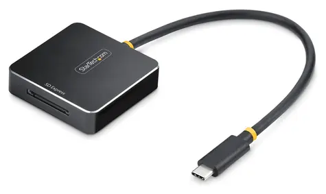 StarTech čtečka SD Express karet USB-C černá / Čtečka paměťových karet / USB 3.2 Gen 2 / hliník