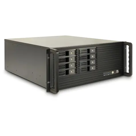 Inter-Tech IPC 4U-4508 černá / Serverová skříň / 4U / E-ATX, SSI-EEB / 8x hot-swap HDD / 2x USB 3.0