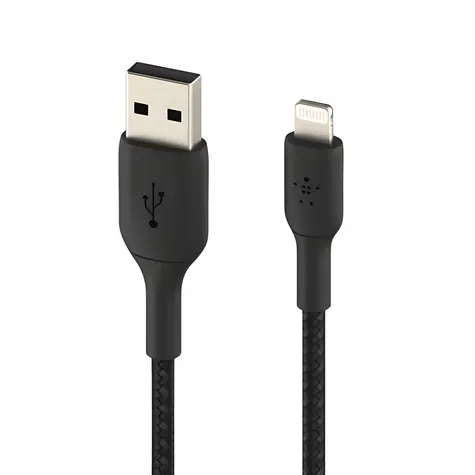 Belkin Lightning kabel USB-A 3 m černá / Nabíjecí a datový kabel / opletený / MFi certifikace