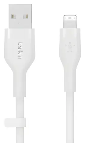 Belkin Flex CAA008bt2MWH bílá / Kabel USB-A na Lightning / 2 m / MFi