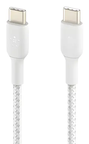 Belkin BOOST CHARGE CAB004bt2MWH bílá / Datový kabel / opletený / USB-C - USB-C / 2 m