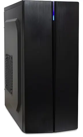 Inter-Tech B-48 černá / Skříň / Midi-Tower / ATX, mATX / modré podsvícení / bez zdroje