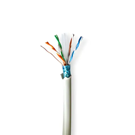 Nedis Cat6 šedá / Instalační kabel / F/UTP / 100 m / LSZH