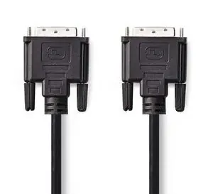 Nedis DVI-D 24+1 kabel černá / Kabel / DVI-D 24+1 - DVI-D 24+1 / 1080p / 10 m / poniklovaný