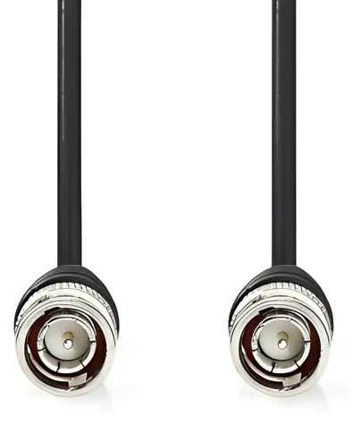 Nedis BNC video kabel černá / Kabel / BNC - BNC / 75 Ohm / 1 m / PVC