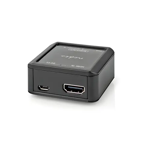 Nedis Audio převodník HDMI na audio antracit / Převodník / HDMI vstup / RCA + 3.5mm výstup / 192kHz