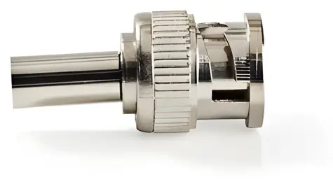 Nedis BNC konektor stříbrná / Konektor / Zástrčka, přímý / Krimpovací, 50 Ohm / 25 ks