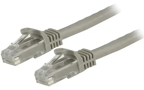 StarTech CAT6 šedá / Síťový kabel UTP / 1,5 m / Snagless / PoE