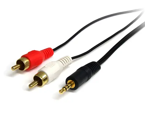StarTech Audio kabel Jack 3,5mm - 2x Cinch černá / Audio kabel / 0,92 m