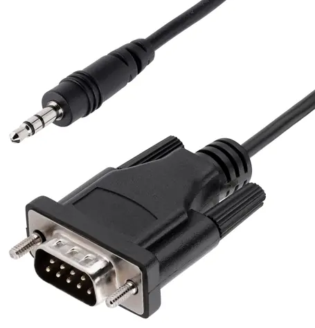 StarTech sériový kabel DB9 - 3,5mm černá / Sériový kabel / DB9 - 3,5mm jack / 1 m