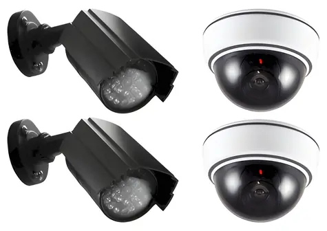 Alecto DC-KIT sada atrap kamer / Atrapa kamery / 2x venkovní / 2x vnitřní / LED signalizace