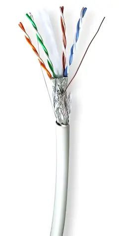 Nedis Cat6 šedá / Instalační kabel / S/FTP / Solid / čistá měď / 305 m / LSZH