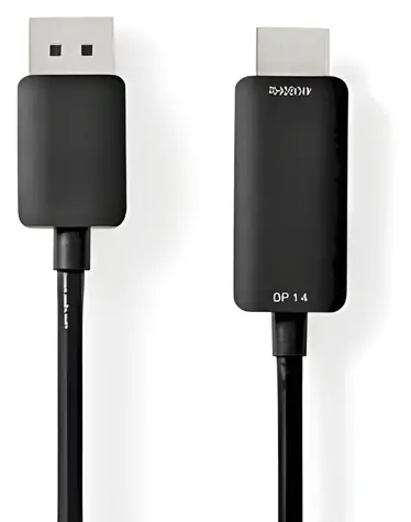 Nedis DisplayPort-HDMI kabel černá / Kabel DisplayPort na HDMI / 4K 60Hz / Poniklované konektory / 2 m
