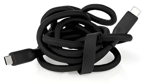 Nedis USB-C - USB-C černá / Kabel / Silikonový / USB 3.2 Gen 1 / 60 W / 5 Gbps / 4K 60Hz / 1,5 m