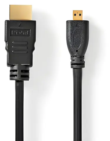 Nedis High Speed HDMI – Micro HDMI černá / Kabel HDMI / Micro HDMI / 4K 30 Hz / 10,2 Gbps / 1,5 m / Ethernet
