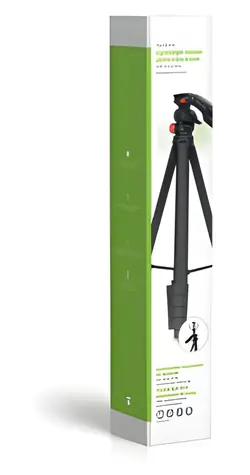 Nedis stativ / Nosnost 3 kg / Výška 41,5-160 cm / 5 segmentů / Náklon a natočení / Přepravní taška