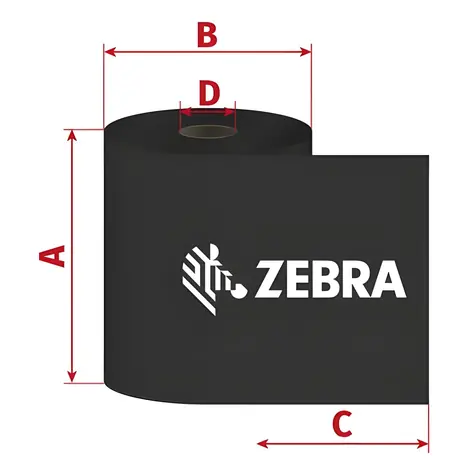 ZEBRA 1600 / TTR páska / Wax / 156mm / 450m / 18ks