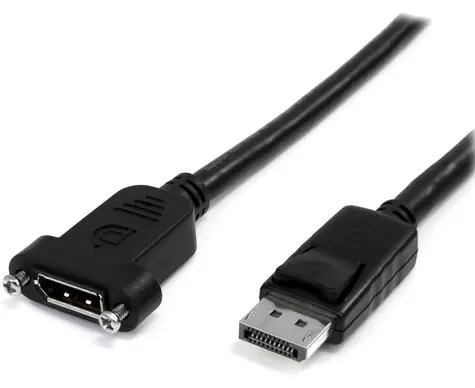 StarTech DisplayPort panelový kabel černá / Kabel / DP (M) - DP (M) / 0,9 m / 4K 60Hz