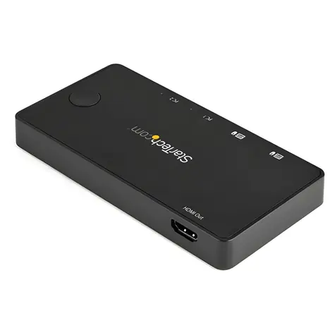 StarTech 2-portový USB-C KVM přepínač / KVM přepínač / HDMI 2.0 / 4K 60Hz / USB-C hybrid