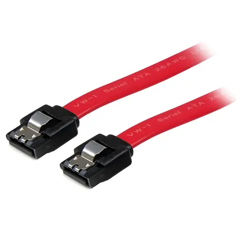 StarTech SATA červený / Kabel / SATA 7-pin - SATA 7-pin / 0,15 m / se zámkem