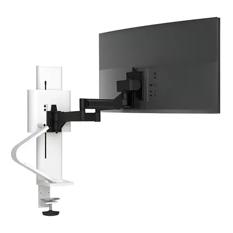 Ergotron TRACE bílá / Rameno pro monitor / Naklápění +5° až -75° / výška až 279 mm / nosnost 9,8 kg
