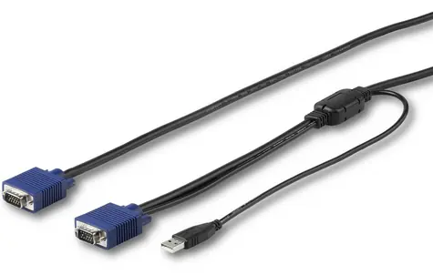 StarTech VGA + USB KVM konzolový kabel černá / Konzolový kabel / 1,8 m / max. rozlišení 1920 x 1200 px