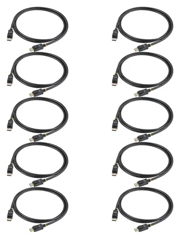 StarTech DisplayPort 1.2 černá / Kabel / 2 m / UHD 4K / 120 Hz / balení 10 ks