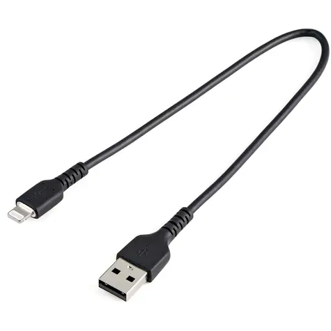 StarTech černá / Datový kabel / USB-A na Lightning / 0,3 m