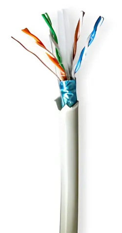 Nedis CAT6 šedá / Síťový kabel / F/UTP / 100 m / LSZH / Box
