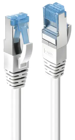 Lindy Cat6A S/FTP PIMF bílý 1,5 m / Patch kabel / LSZH / RJ45-RJ45 / 500 MHz