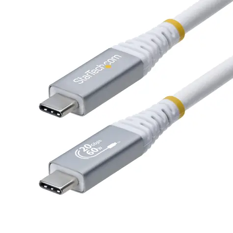 StarTech USB4 kabel USB-C bílá / Kabel / 20 Gbps / 60W PD / 4K 120Hz / DP1.4 / 3 m