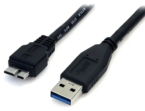 StarTech kabel USB-A - Micro-USB B černá / Kabel / USB 3.0 / 5 Gbps / 0,5 m
