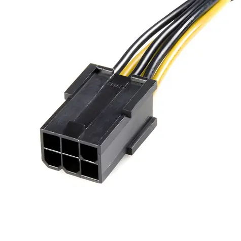 StarTech redukce napájení PCI-E 8-pin na 6-pin černá / Redukce / PCI-E 8-pin - PCI-E 6-pin / 0,155 m