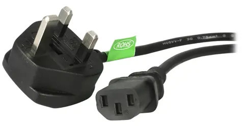 StarTech Napájecí kabel BS 1363-C13 černý / Napájecí kabel / 1,8 m / 250 V / 10 A