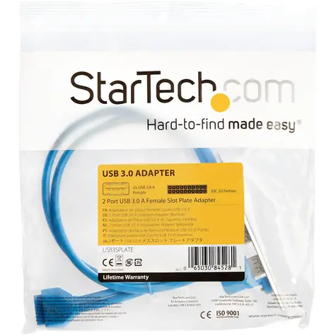 StarTech Slot Plate adaptér 2x USB-A modrá / Adaptér / IDC / 500 mm