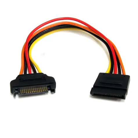 StarTech SATA napájecí prodlužovací kabel 20 cm / Napájecí kabel / SATA 15 pin