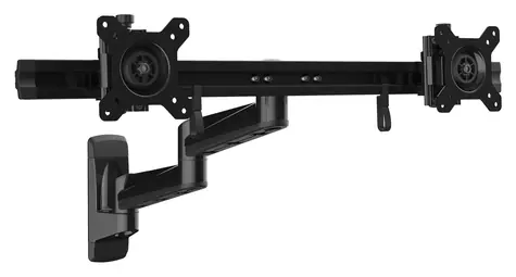 StarTech Nástěnné rameno pro 2 monitory černá / Rameno pro 2 monitory / 15-24