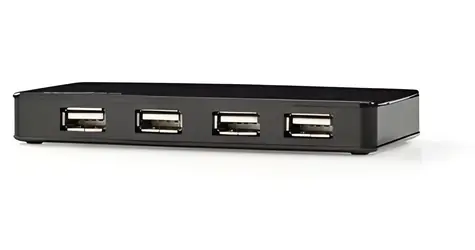 Nedis USB hub 7 portů / USB hub / USB 2.0 / 7x USB-A / s napájecím adaptérem