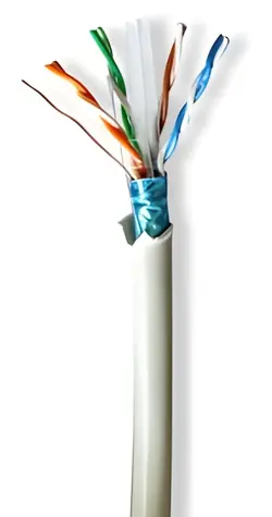 Nedis CAT6 šedá / Síťový kabel / F/UTP / 50 m / LSZH / Box