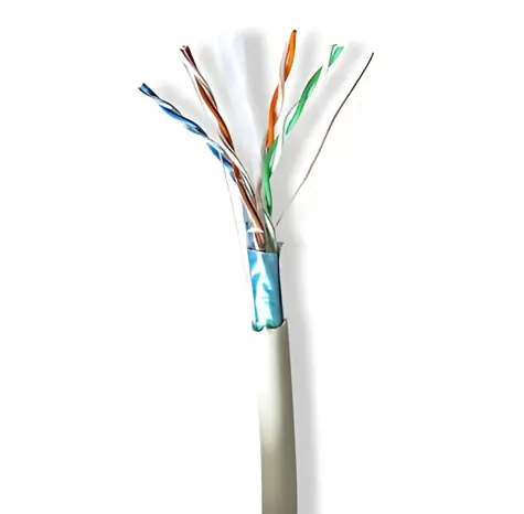Nedis Síťový kabel CAT6 F/UTP 305 m šedá / Kabel / Stranded / Čistá měď / LSZH / Box