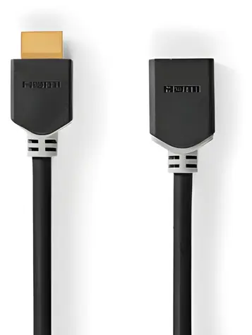 Nedis High Speed HDMI 2m antracit / Kabel HDMI / 4K 60Hz / ARC / 18 Gbps / Ethernet
