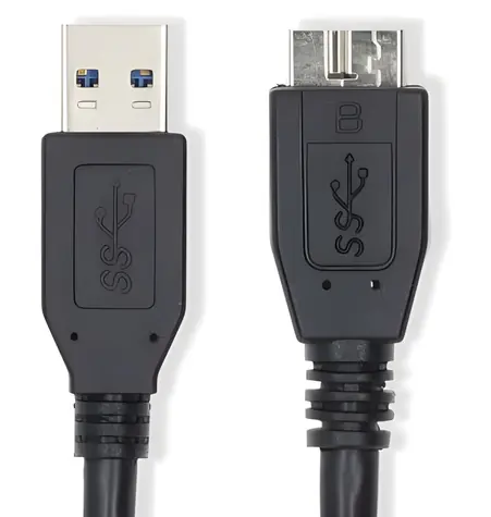 Nedis USB kabel černá / Kabel USB / USB-A - Micro-B / USB 3.2 Gen 1 / 5 Gbps / 18 W / 2 m