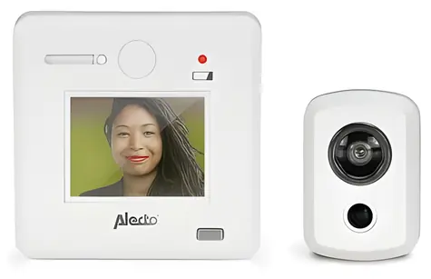 Alecto DC-700 bílá / Digitální dveřní kukátko / LCD displej 2,4