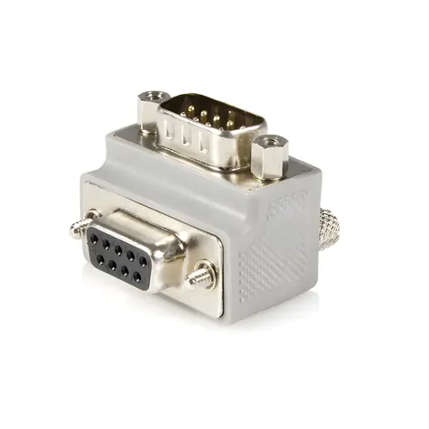 StarTech DB9 adaptér úhlový šedá / Adaptér / sériový port / M-F