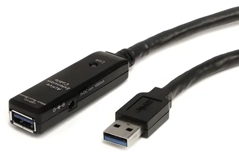 StarTech Prodlužovací kabel USB černá / Kabel / USB-A (M) - USB-A (F) / 10 m / 5 Gbps